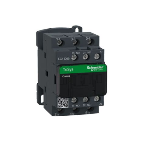 Contactor de potencia TeSys D 3P AC-3 bobina 230VCA de Schneider  9A
