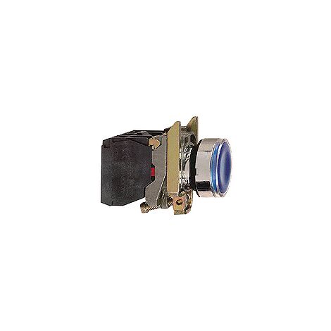 Harmony bt-pous lumineux bleu Ø22 - impulsion - 24V - 1O+1F - XB4BW36B5
