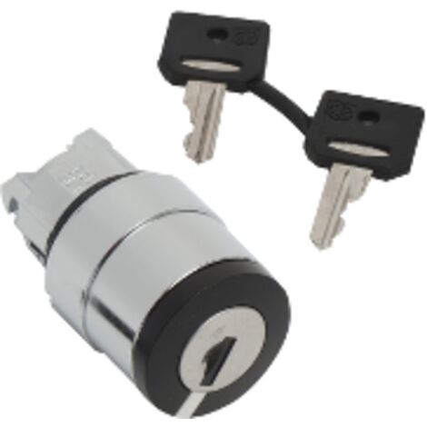 Harmony XB4 Tête Bouton Tournant à Clé 455 Flush 3 Pos Fix Retr CD Schneider Zb4fg04