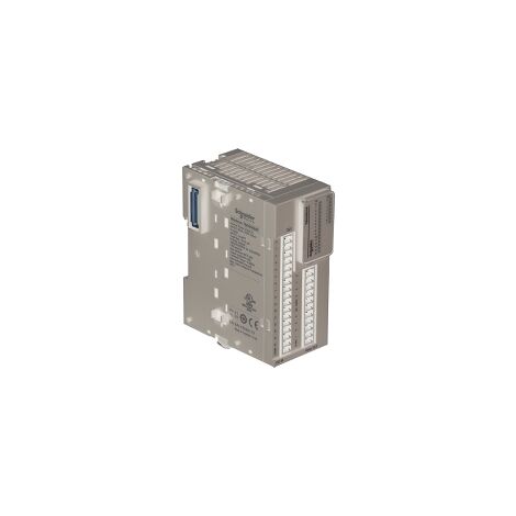 Modicon TM3, module mixte 16 entrées 24VCC/8 sorties relais 2A, à vis  - TM3DM24R