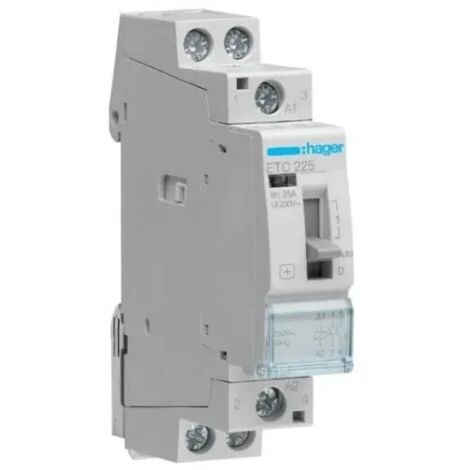 Contactor tarifario con control manual 25A 2NO 0R 230V AC ETC225