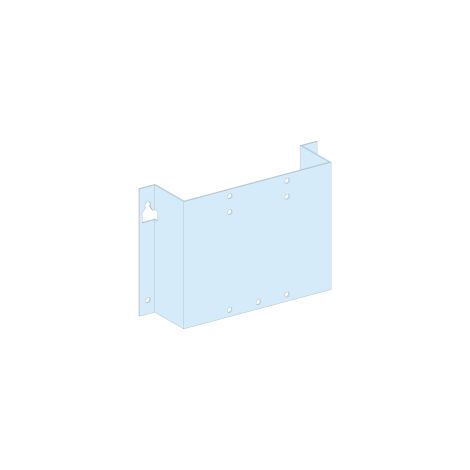 PrismaSeT G Active - Platine NSX-INS-INV250-vert.-fixe-Cde maneton-L300-RAL9003 - LVS03050