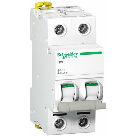 Acti9, iSW interrupteur-sectionneur 2P 40A 415VAC - A9S65240