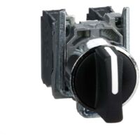 Harmony bouton tournant noir Ø22 - àmanette - 3 positions - 2F - XB4BD33