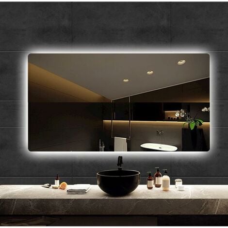 Specchio illuminato a LED 8144-2.0 ovale con sabbiatura incl. regolazione  della luce calda/fredda - cornice nera - dimensione selezionabile  (Bernstein) for only 162,00 € von Bernstein Badshop