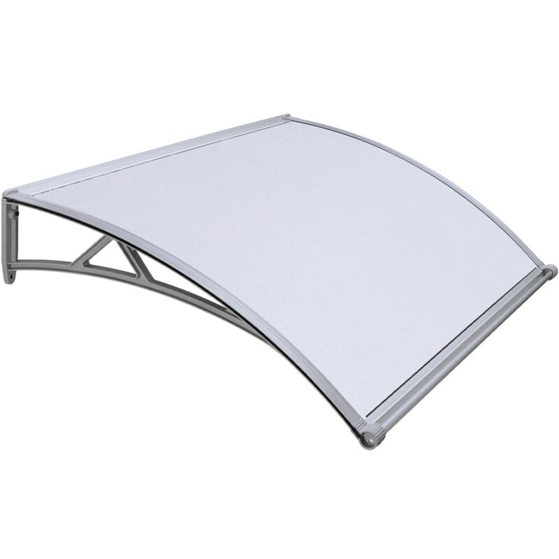 Pensilina modulare per porte e finestre con sgocciolatoio 140 x 90 centimetri tettoia affiancabile pensilina modulare