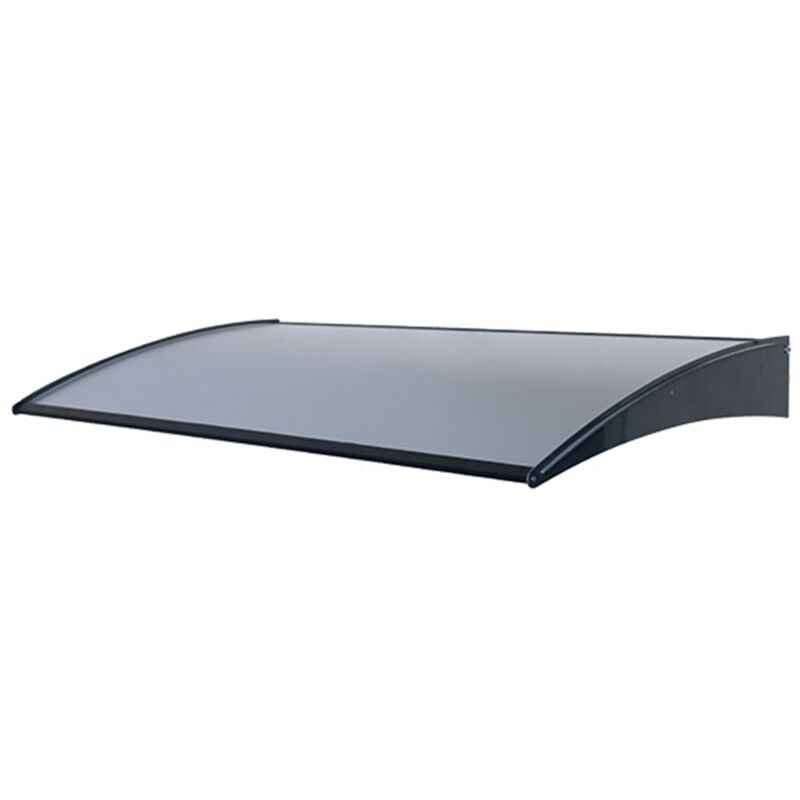 Pensilina in alluminio composito per proteggere da pioggia e sole porte e finestre 140 x 75 centimetri