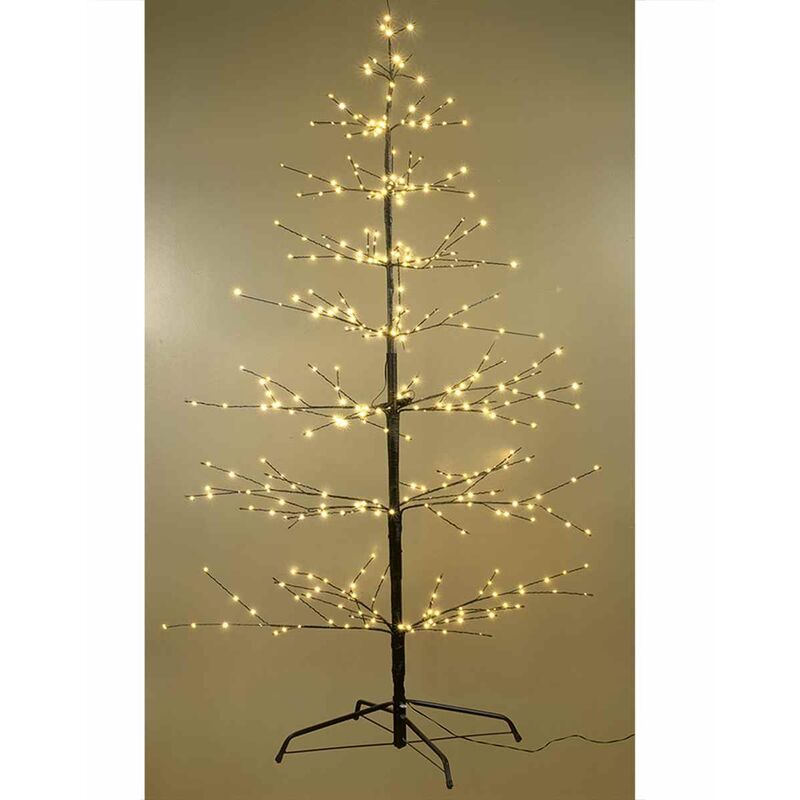 Albero di Natale luminoso con 377 Led bianco caldo per interni ed