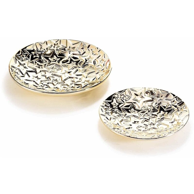 Set Di 4 Piatti Natalizi In Porcellana – Diametro 19,3 Cm – Confezionati In Elegante Scatola Regalo