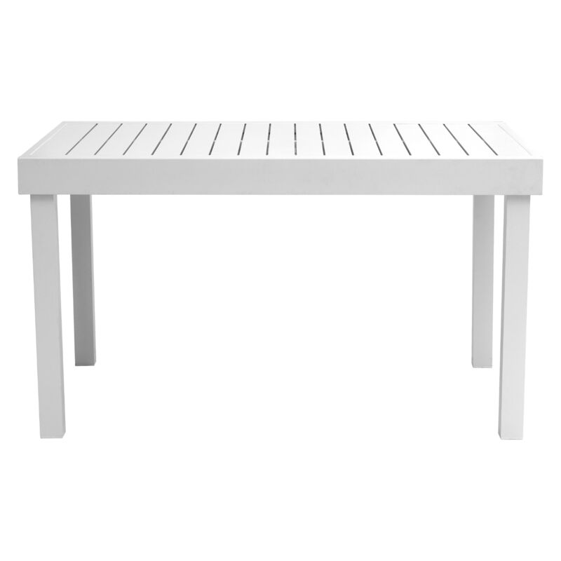 Tavolo da giardino allungabile da 135 a 270 cm in alluminio bianco