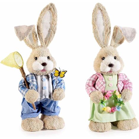 6 Coniglietti Pasquali In Carta - Decorazioni Colorate Per Casa, Primavera, Riutilizzabili - Foto 11