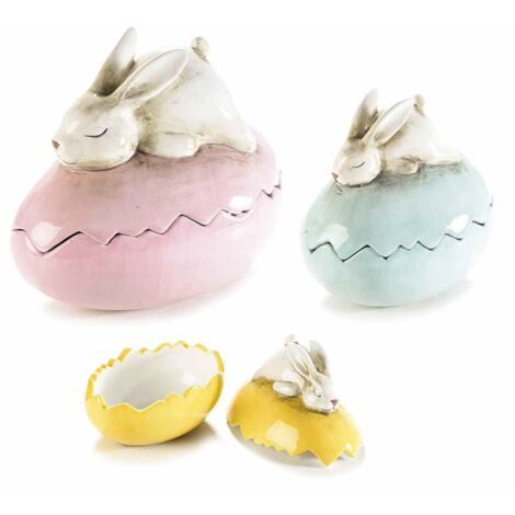 Piatto Pasquale In Ceramica A Forma Di Coniglio E Zucca - Per Dolci E Decorazioni - Foto 2