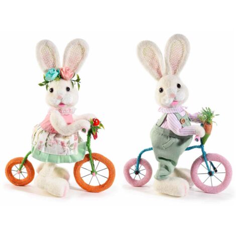 Coniglietti Pasquali 2D Da Giardino - Decorazioni Colorate Per Caccia Alle Uova E Festività