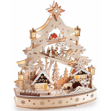 Global Village Bazaar Portagioie In Legno Di Mango Intagliato A Mano - Scatola Portagioie Con Albero Della Vita, Rosa, 22x15x15 Cm