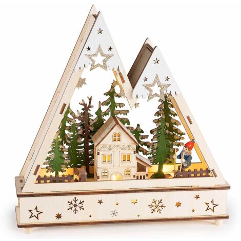 Portatarga In Legno Idea Regalo – Testa Di Pecora Con Foglia Bavarese, 20 Cm