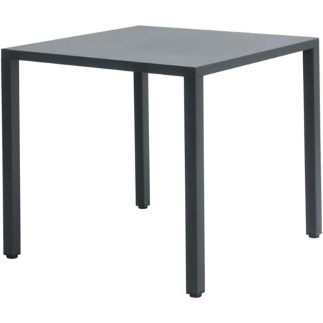Tavolo per Esterni in Acciaio Autolivellante, Arredamento per Bar, Ristoranti 80 x 80 cm, Colore Antracite (1/4)