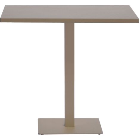 Tavolo in Alluminio per Bar, Pizzerie, Ristoranti, 70x70 cm, Tortora (1/2)