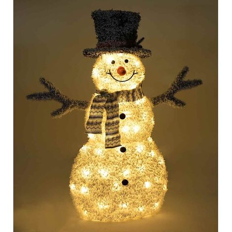 Pupazzo di Neve Gonfiabile LED 250 cm per Decorazioni Natalizie | Leroy