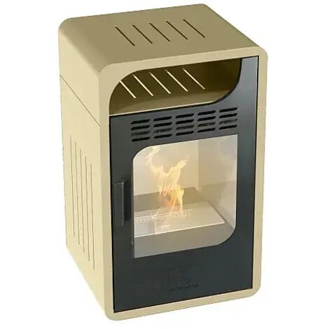 Stufa smart a bioetanolo per una casa ecologica stufa ventilata color beige