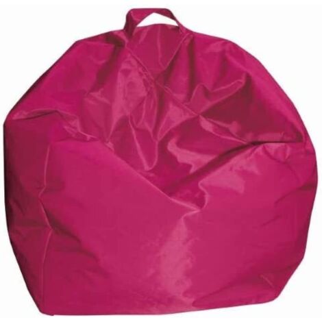 Poltrona Pouf in nylon impermeabile e imbottita fucsia