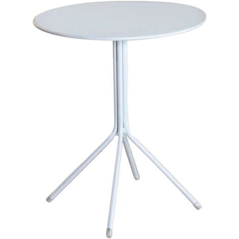 Tavolo per Bar e Ristoranti Rotondo Color Bianco 60 Centimetri
