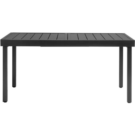 Tavolo Giardino in Alluminio Antracite Allungabile da 1,5 a 2,13 Metri (1/3)