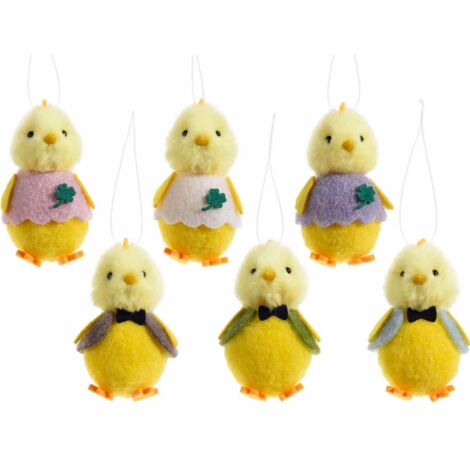 Uova Di Pasqua Decorative Da Appendere - Confezione Da 12 Con Piume E
