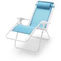 Poltrona Sdraio GRAN RELAX colore azzurro