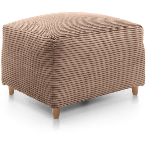 Illusion Footstool Brown - color Brown