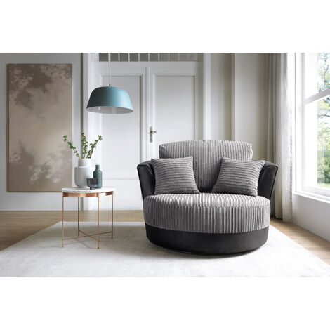 Cuddler swivel deals sofa chair