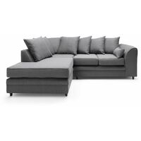 Darcy Corner Sofa - color Dark Grey
