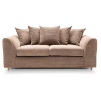 Jumbo Cord Brown 3+2 Sofa Set - color Brown