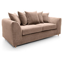 Jumbo Cord Brown 3+2 Sofa Set - color Brown