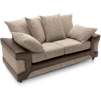 Dino 3 Seater Sofa - Brown - color Brown