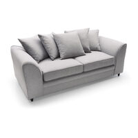Darcy 3 Seater Sofa - color Light Grey - Light Grey
