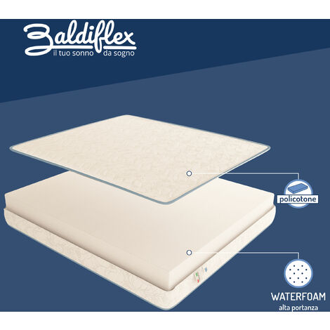 Baldiflex Materasso Singolo Ortopedico Medio Rigido 100% Made in Italy  Anallergico, Antibatterico e Antiacaro Basic