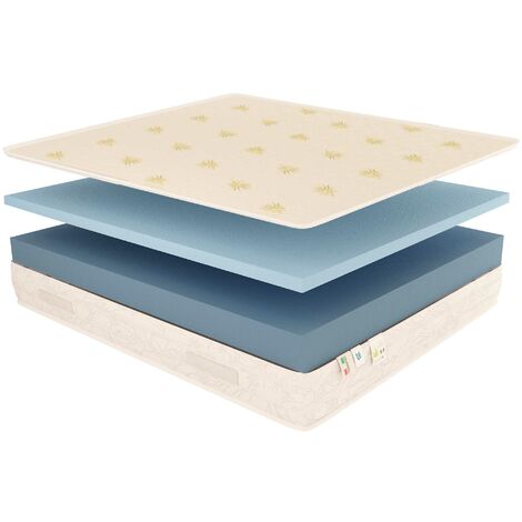 Baldiflex Materasso Memory Foam 23 cm Easy Super Top con fodera Aloe Vera  Singolo misura 70x200 cm