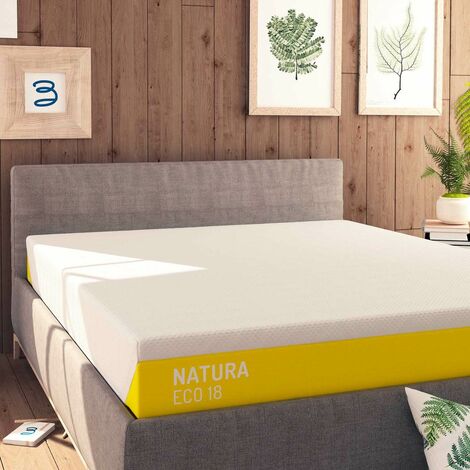 Baldiflex Materasso Lattice Natura Eco 18 cm con Fodera Sfoderabile in  Cotone Naturale, Singolo misura 70x190 cm