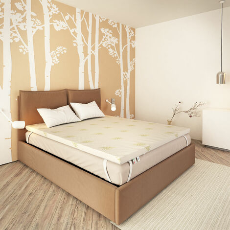 Baldiflex Emporio Topper Memory Foam Materasso Matrimoniale 160x200 cm H 10  cm con Rivestimento Bamboo : : Casa e cucina