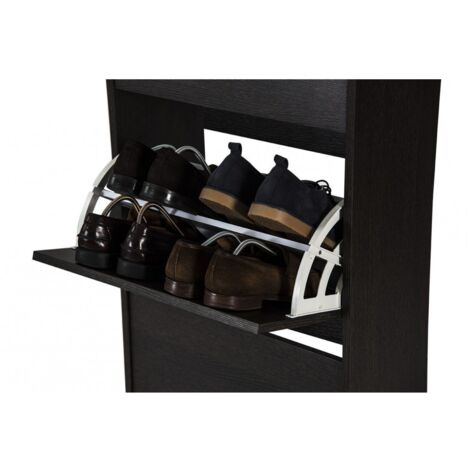 Zapatero VOLGA 51AB TOPKIT Armario zapatero 3 puertas estrecho Medidas: 123x54x25 cm Wengue