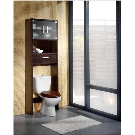 Mueble baño sobre inodoro Gala 8950 TOPKIT, columna de baño. Estantería sobre  inodoro Medidas: 194x65x25 cm