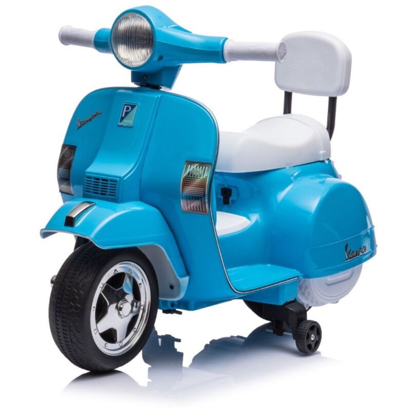 Piaggio Vespa con Sidecar Rosso Moto Elettrica da Bambini a Batteria 12 V