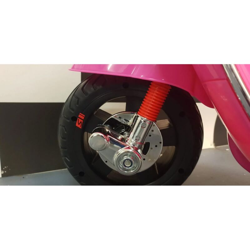 Moto Elettrica per Bambini Vespa GTS Scooter a Batteria 12 Volt Rosa