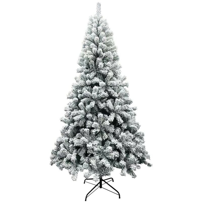 Albero Di Natale Innevato Marilleva 210 cm 1098 Rami Super Folto