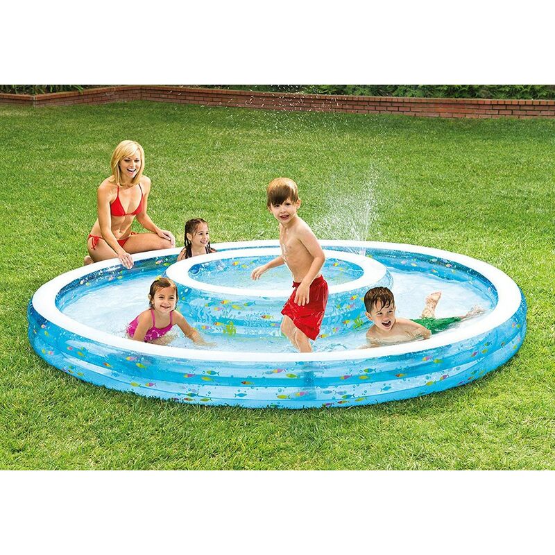 Piscina fuori terra - Intex 28110, 2419 L, Piscina gonfiabile, Adulti e  bambini, 4 persona(e), Blu, 5,25 kg