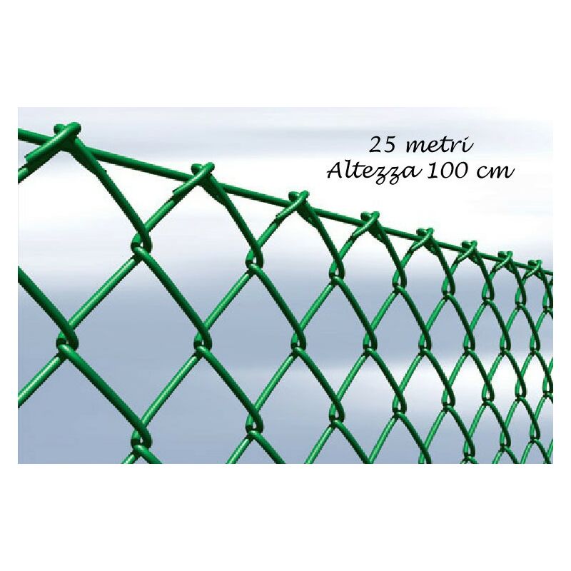 Filo di orditura metallica recinzione serraggio filo Supporto Montante intrecciato ACCESSORI 25x VERDE 