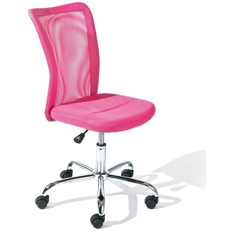 Sedia da Scrivania Cameretta Ufficio Girevole Comoda Traspirante Colore  Rosa