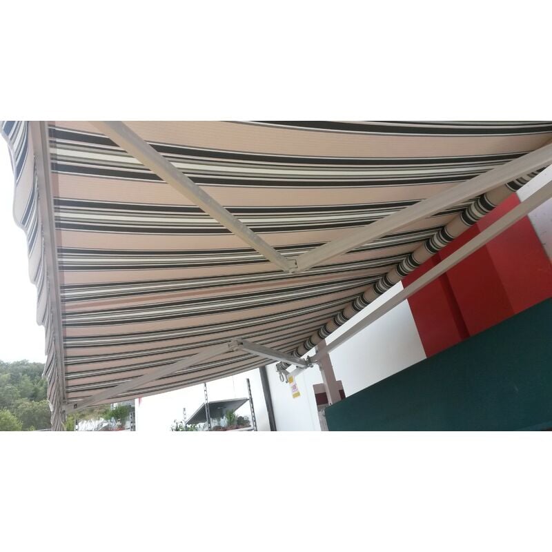 Tenda da sole a caduta con bracci per balcone terrazzo finestra 250cm Beige  Bordeaux Golisa : : Giardino e giardinaggio