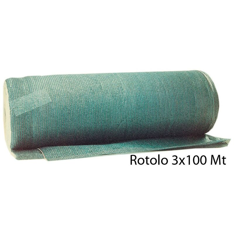 Rotolo Telo Ombreggiante Verde 3x100 Mt Frangivista Balcone Giardino  Ringhiera