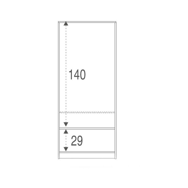Armadio 2 ante con cassetti H.180 - Casa dolce Casa